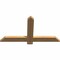 Ekena Millwork Eugene Smooth Timber Gable Bracket, Western Red Cedar, 36"W x 19"H x 1 1/2"D x 3 1/2"F, 13/12 Pitch GBW036X19X0204EUG00SWR - alternate 2